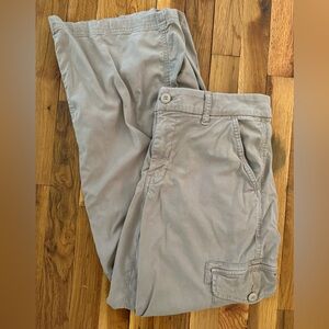 American Eagle Outfitters Mid Rise Tan Wide Leg Pants